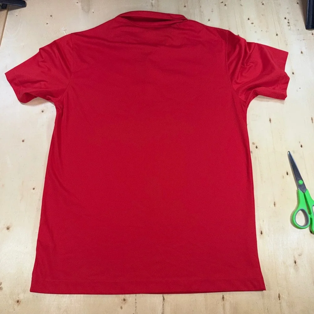 Nike Golf BMW M Performance Mens S Red Dri-FIT Polo Shirt Short Sleeve